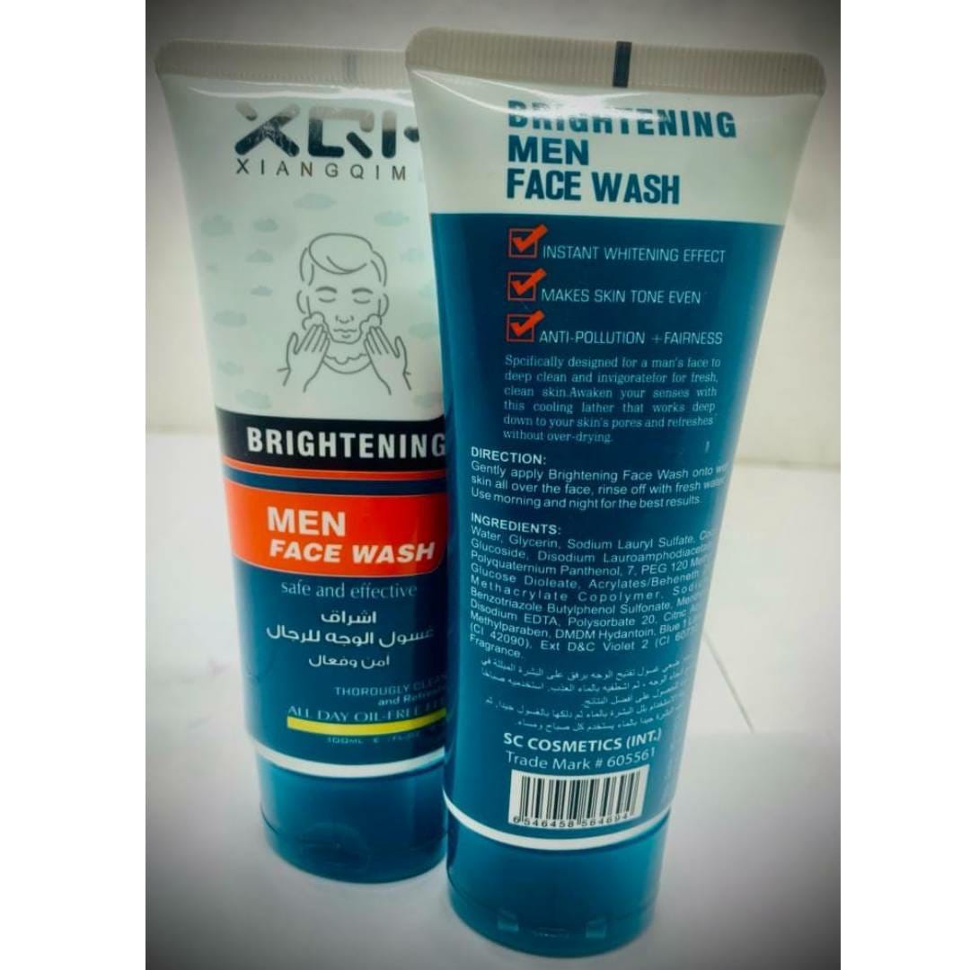 XQM Men’s Brightening Face Wash – Deep Clean & Oil Control Formula