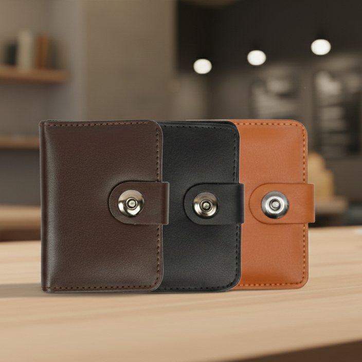 Men’s Premium Leather Wallet – Pack of 3 | Slim, Stylish & Durable Wallets for Daily Use, Travel & Gifts