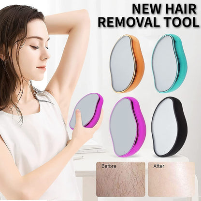 Crystal Hair Eraser - Magic Crystal Hair Remover, Painless Hair Removal With Epilator Mini Hair Remover For Men And Women Leg