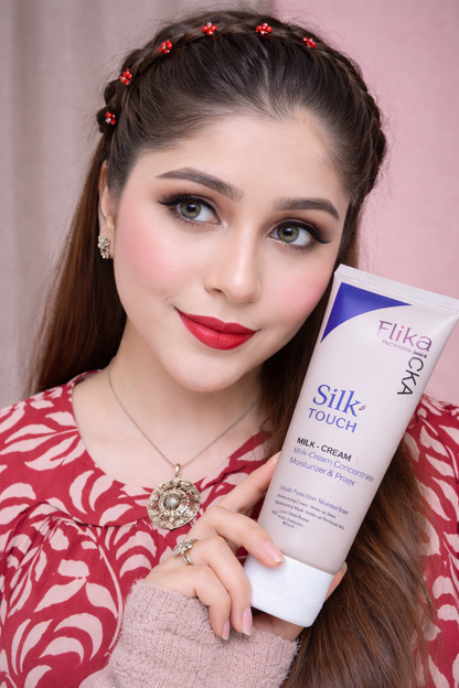 Flicka Silk Touch 3 in 1 Moisturizer and Primer for Face | Long-Lasting,