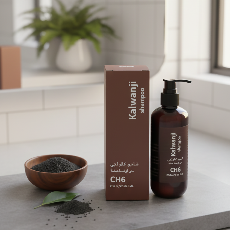 Organic Kalwanji Shampoo (CH6) | Herbal Black Seed Hair Cleanser - 250ML