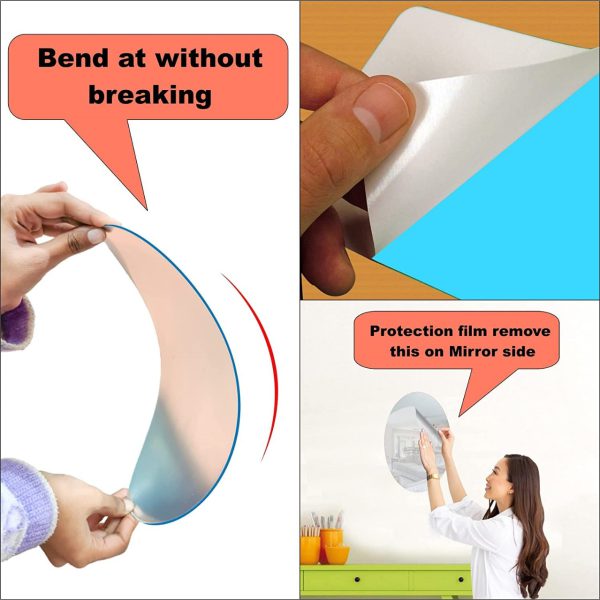 Oval Acrylic Mirror Wall Stickers